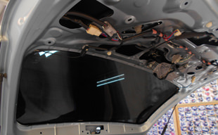 ⑤継ぎ目の無い綺麗な1枚貼り。