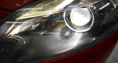 ヘッドライト磨き 施工後
